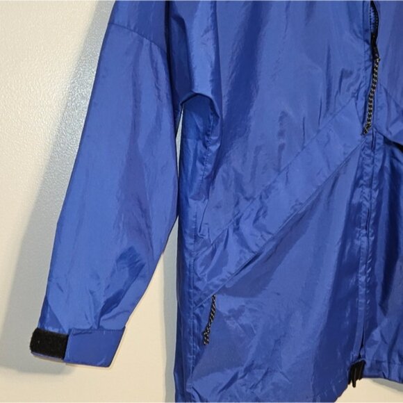 L.L. Bean Women's Hooded Rain Slicker Jacket,  Bright Blue, Sz S - Picture 6 of 10
